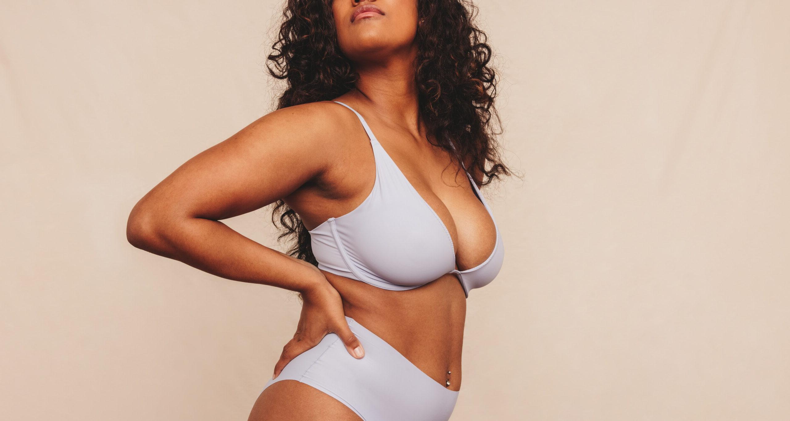 Patient who is more confident after choosing breast reduction surgery